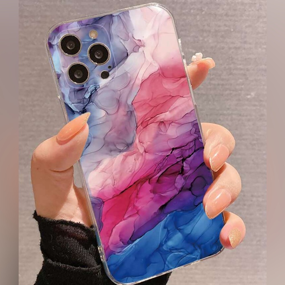 Marble Pattern Phone Case Multicolor - Picture 2 of 4